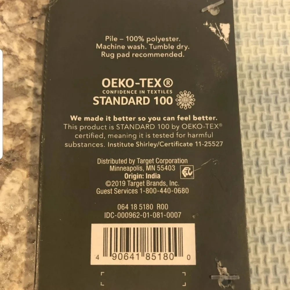 Threshold bath rug